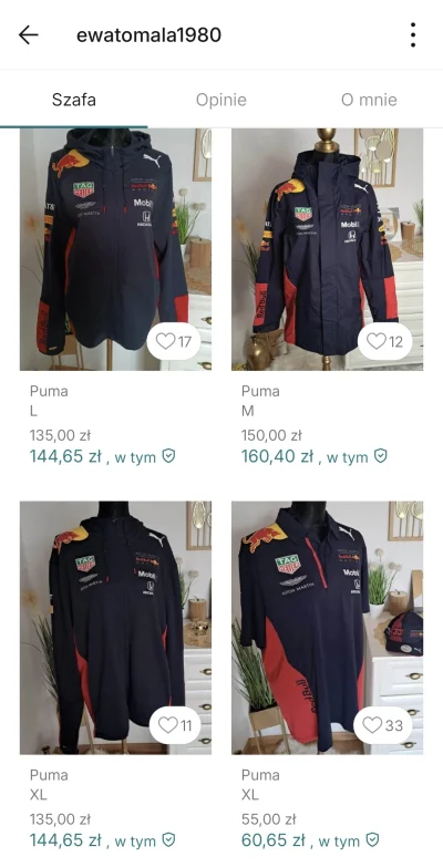 kaeropeel - Czy to są legitne ceny takich produktów "nowych bez metki" #f1 #vinted