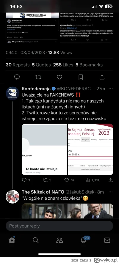 zizu_zazu - @Danuel: Nie lubie Konfy, ale jeszcze bardziej fake news. Z tego co widze...