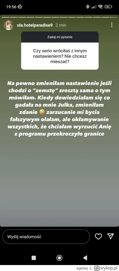 agahej - #hotelparadise co ta Baseniara wymyśla że Olka chciała Anię wywalić? Jest ja...