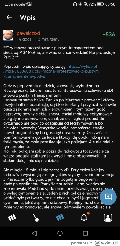 patryk747 - @pawelczixd cenzura na wykopie widzę że jest. I to mocno. Nie można zaplu...