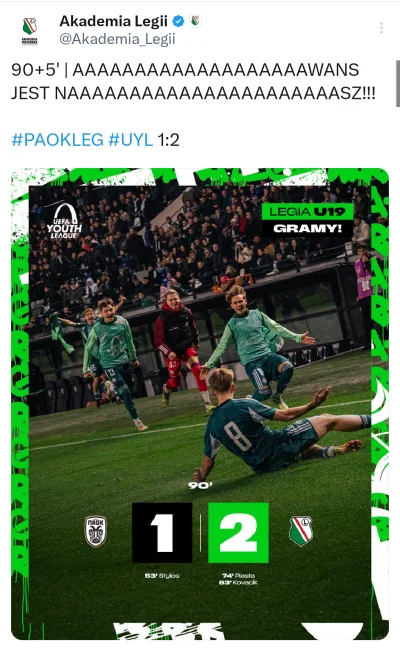 marcelus - Legia Warszawa jako pierwsza polska drużyna awansuje do rundy pucharowej M...