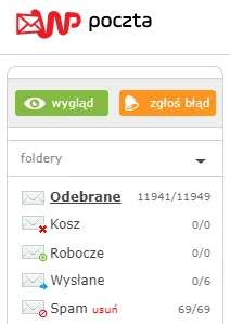 Trelik - Poczta WP i ich system spamowy. Wszedłem po roku albo dwóch zobaczyć ile spa...