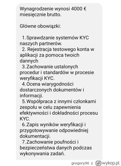 gregory96 - Legitna oferta?( ͡° ʖ̯ ͡°)
#pracbaza #kiciochpyta  #praca