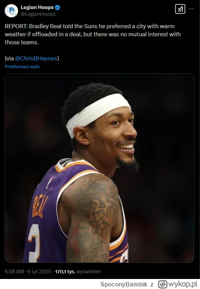 SpoconyBambik - Ambitny koszykarz. To nawet nie jest on. 
Jones uwolnij Węża z Phoeni...