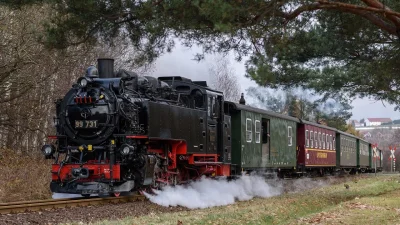 XKHYCCB2dX - Adwentowe pociągi na Żytawskiej Kolei Wąskotorowej z parowozem 99 731.
Ż...