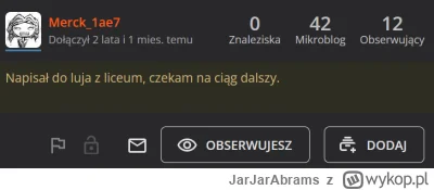 JarJarAbrams - @Merck_1ae7: OP dostarczył. Nawet ostatnio sprawdzałem, czy coś się wy...