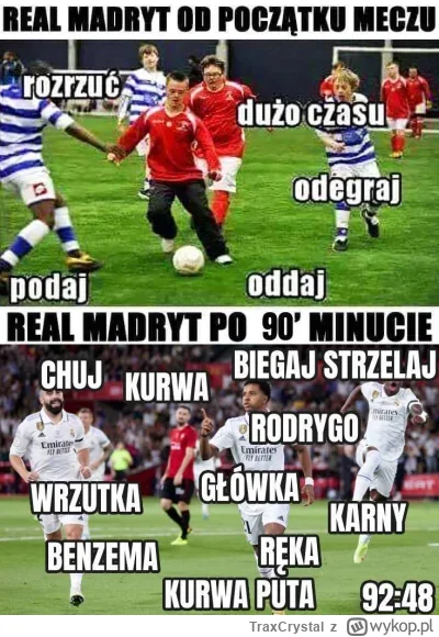 TraxCrystal - #mecz Zacząłem szukać tego memeska jak było 0:1 a tu już 2:1 ( ͡° ͜ʖ ͡°...