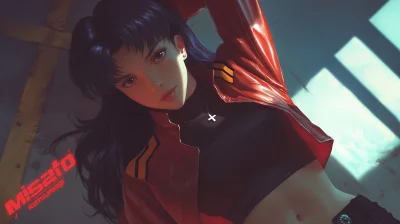 SonyKrokiet - >nigdy nie miałam lepszego brzucha

#misatokatsuragi #neongenesisevange...