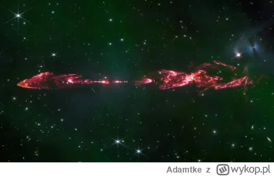 Adamtke - W centrum tego obiektu, zwanego HH212, znajduje się gwiazda, która ma prawd...