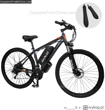 n____S - ❗ GUNAI GN29 48V 15Ah 750W Electric Bicycle [EU]
〽️ Cena: 878.76 USD (dotąd ...
