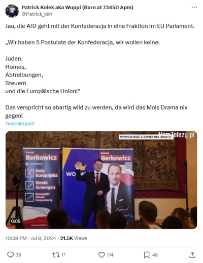 M4rcinS - Wzięcie przez AfD Konfederacji do jednej frakcji w istocie rzeczy jest geni...