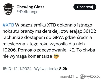 maniek74 - #gielda #meczennicyxtb