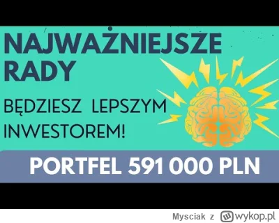 Mysciak - Zapraszam do obejrzenia materiału, który pokazuje jak wybieram spółki i jak...