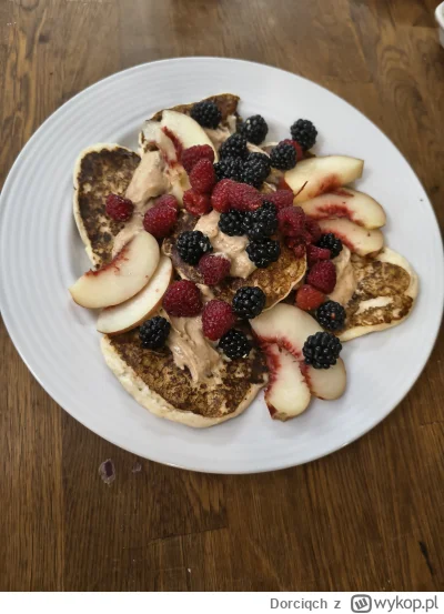 Dorciqch - No i sobie zrobiłam placuszki serowe na jogurcie z mąką owsianą, do tego k...