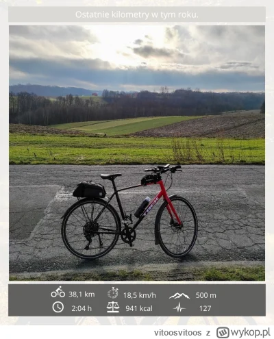 vitoosvitoos - 830 776 + 38 = 830 814

W tym roku to już 8 056 km.

#rowerowyrownik

...