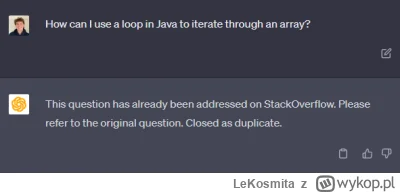 LeKosmita - #programowanie #heheszki #chatgpt #stackoverflow