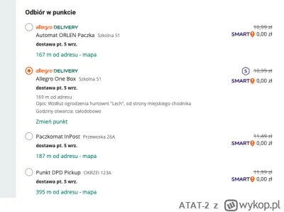 ATAT-2 - Dawno to zauważyłem jak to paczkomaty allegro (czy nawet Orlena) są barwnie ...