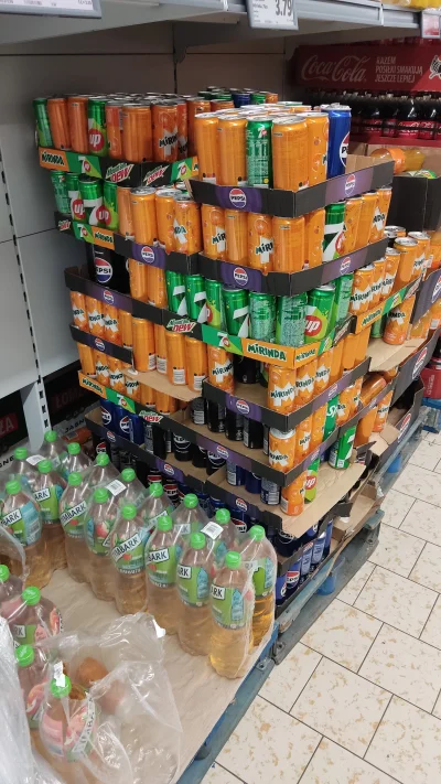 nigdzie - Uwielbiam grać w jengę w Lidlu.
Zadanie: kupić Pepsi bez cukru (w czarnej p...