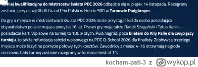 kocham-pati-3 - #dart Ktoś z tagu będzie startował? ( ͡° ͜ʖ ͡°)