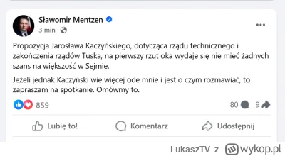 LukaszTV - O jaa o jaa.. będzie spotkanie Mentzen & Kaczyński? (｡◕‿‿◕｡)
#wybory #poli...