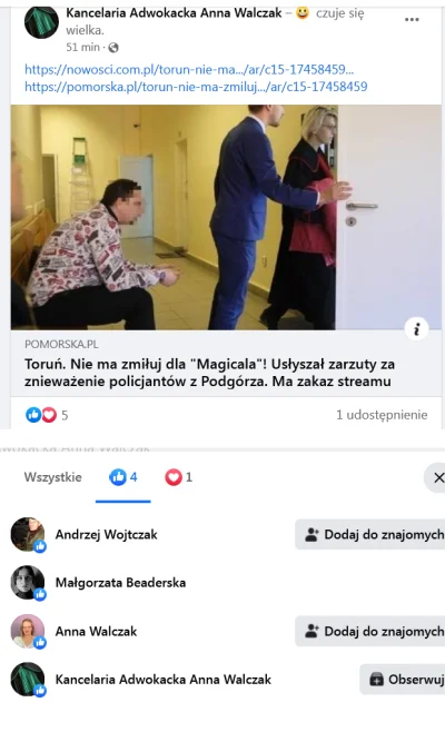 Neobychno - Wasz adwokat też dodaje posty na fb z uśmiechnięta buźką i podpisem "czuj...