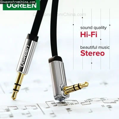 n____S - ❗ Ugreen Aux Jack 3.5mm Audio Cable 90 Degree 1m
〽️ Cena: 2.73 USD (dotąd na...