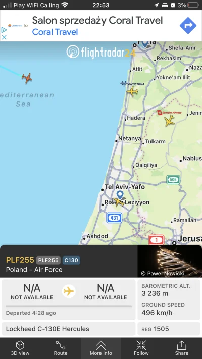 MajsterDioda - #izrael kolejny właśnie ląduje.