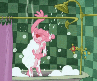 wfyokyga - Różowa pantera już po kąpieli i nikt się z nia nie kąpał?