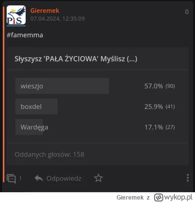 Gieremek - Wykop to społeczność. Tutaj Excelek jednego randoma nic nie znaczy.
Dlateg...