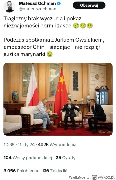 WielkiNos - Ambasador Chin to jednak badass. Chciałabym tak na poczekaniu umieć wymyś...