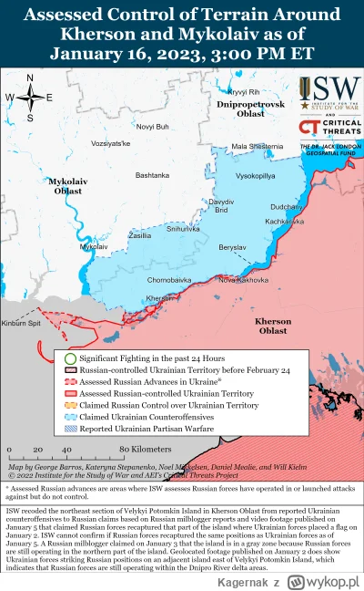 Kagernak - Południowa Ukraina 

15 i 16 stycznia siły rosyjskie kontynuowały gromadze...