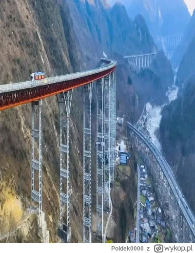 Poldek0000 - #architektura 
A Jaw Dropping 240 kilometer Long Road Section in China w...