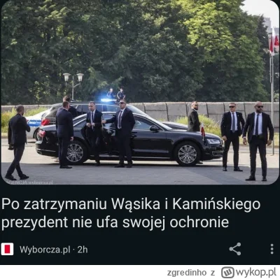 zgredinho - >Źródła "Wyborczej": Po zatrzymaniu w Pałacu Prezydenckim Macieja Wąsika ...