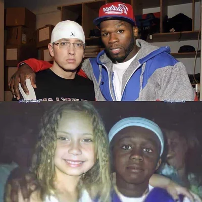 yourgrandma - Mało kto wie, że Eminem i 50cent znają się od młodości:
#rap #hiphop #e...