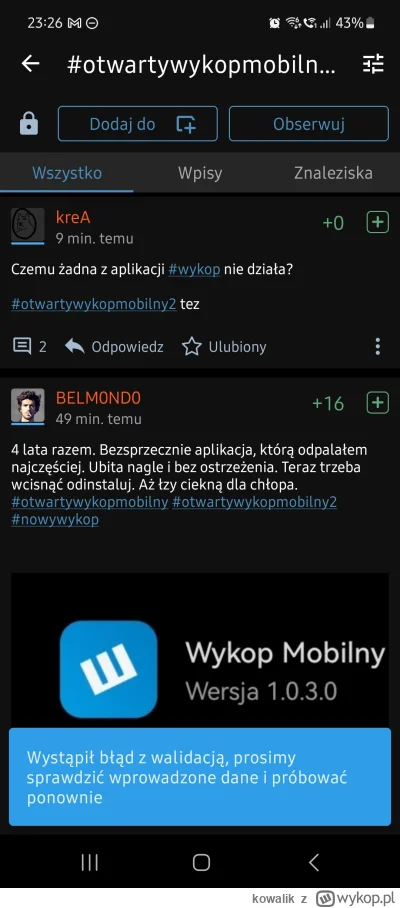 kowalik - No wszystko działa, czego nie rozumiecie? A jak chce obserwować tag, to tak...