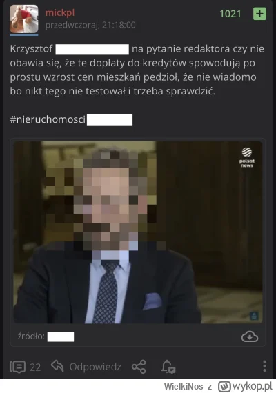 WielkiNos - @slkt no domyślam się. Mi ostatnio też wymoderowali wpis o micku jak napi...