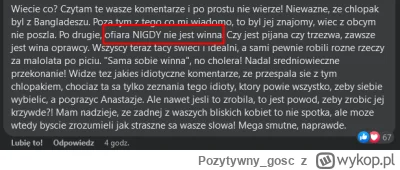 Pozytywny_gosc - Ofiara nigdy nie jest winna IN CE LU.

Mogę iść nago i bez broni na ...