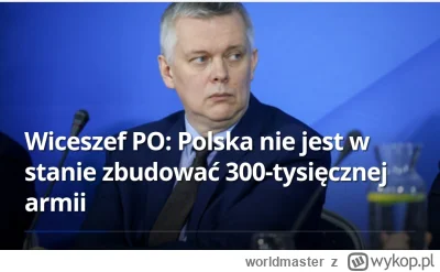 worldmaster - #polityka
Typowe PO jest typowe tj. NIE MOŻNA, NIE DA SIĘ, POLSKA NIE D...