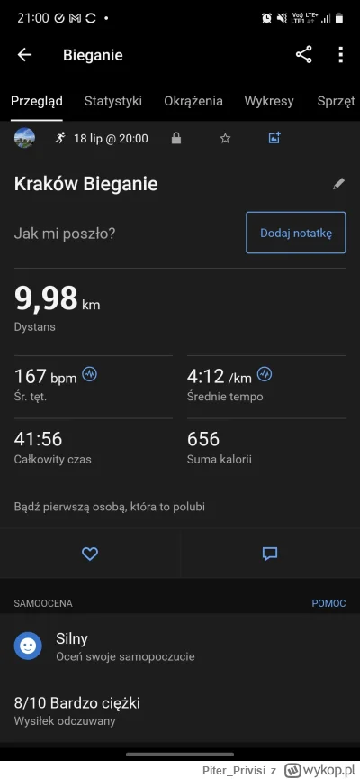 Piter_Privisi - 84 193,68 - 9,98 = 84 183,70

ITMBWieczorem na 10 km. Wracam po przez...