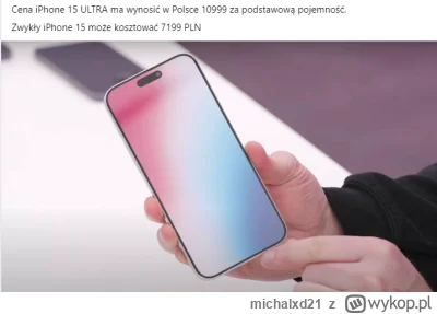 michalxd21 - Ciekawe czy za to będzie 120Hz, co mój stary ma w motorolce za 1000 zł x...