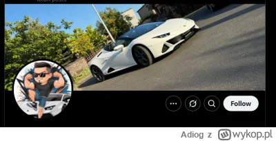 Adiog - na instagramie lambo ale pewnie znowu alimentow nie bedzie placil. Laski nie ...