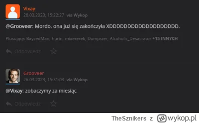 TheSznikers - Trochę spóźnione ale co tam :D

To jakby ktoś nie wiedział przepowiedni...