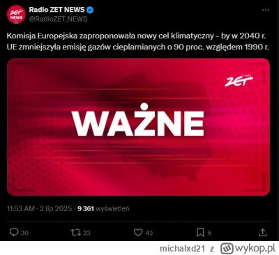 michalxd21 - R. Trzaskowski: "Zielonego Ładu już nie ma!"

#polityka