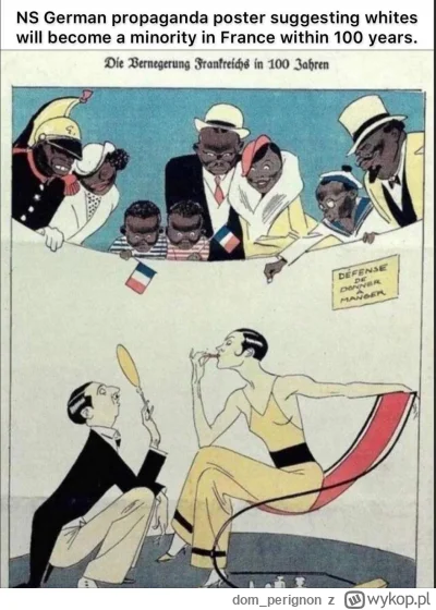 dom_perignon - Niemiecki plakat propagandowy z bodajże 1932 roku , sugerujący że za "...