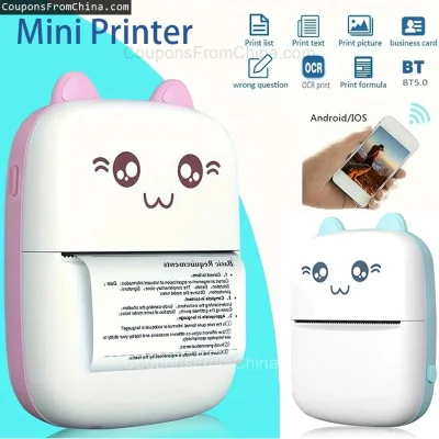 n____S - ❗ Mini Thermal Printer Wireless BT 200dpi
〽️ Cena: 12.67 USD
➡️ Sklep: Aliex...