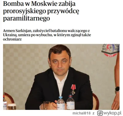 michal818 - Nie żyje groźny kacapski bandzior i morderca. Za swoją działalność przest...