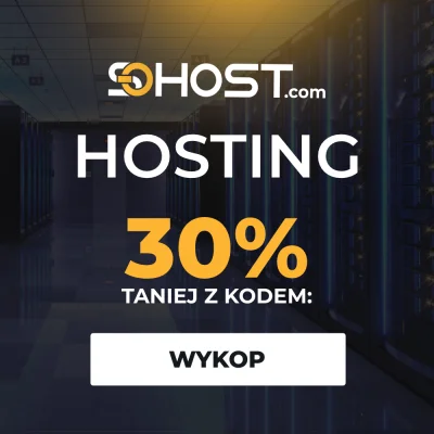 sohost - Cześć!
Szukasz hostingu www lub hostingu e-mail?

Sprawdź naszą ofertę na so...