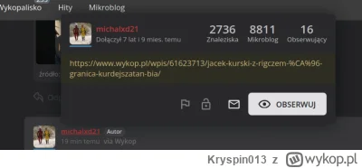 Kryspin013 - > @Kryspin013: daleko musiałeś szukać, a i tak przestrzeliłeś - dalej uw...