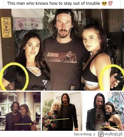 hacerking - #keanureeves #heheszki #rozowepaski 

Widać, że Keanu trzyma wszystkich n...