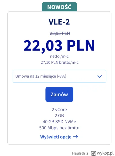 Hauleth - @adrian1207: Albo OVH, który już sam wspomniałeś